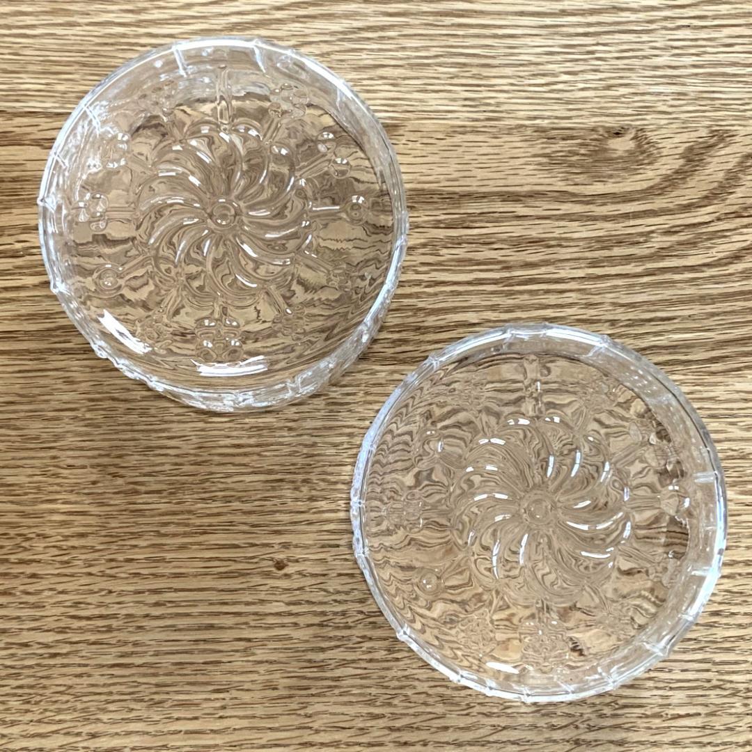 イッタラ フローラ ガラス ボウル 10cm 2個 フィンランド製 未使用品