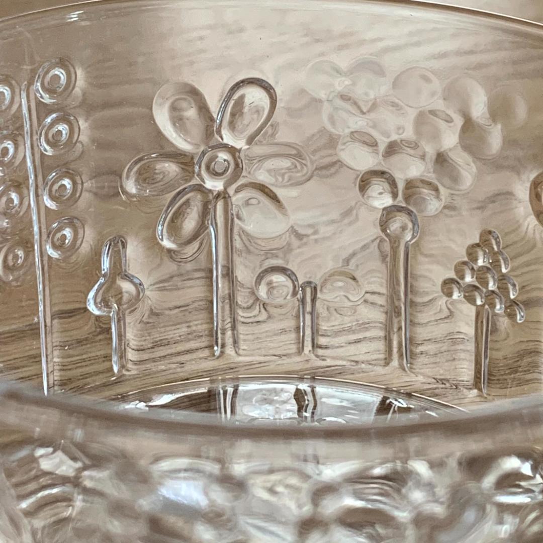 イッタラ フローラ ガラス ボウル 10cm 2個 フィンランド製 未使用品