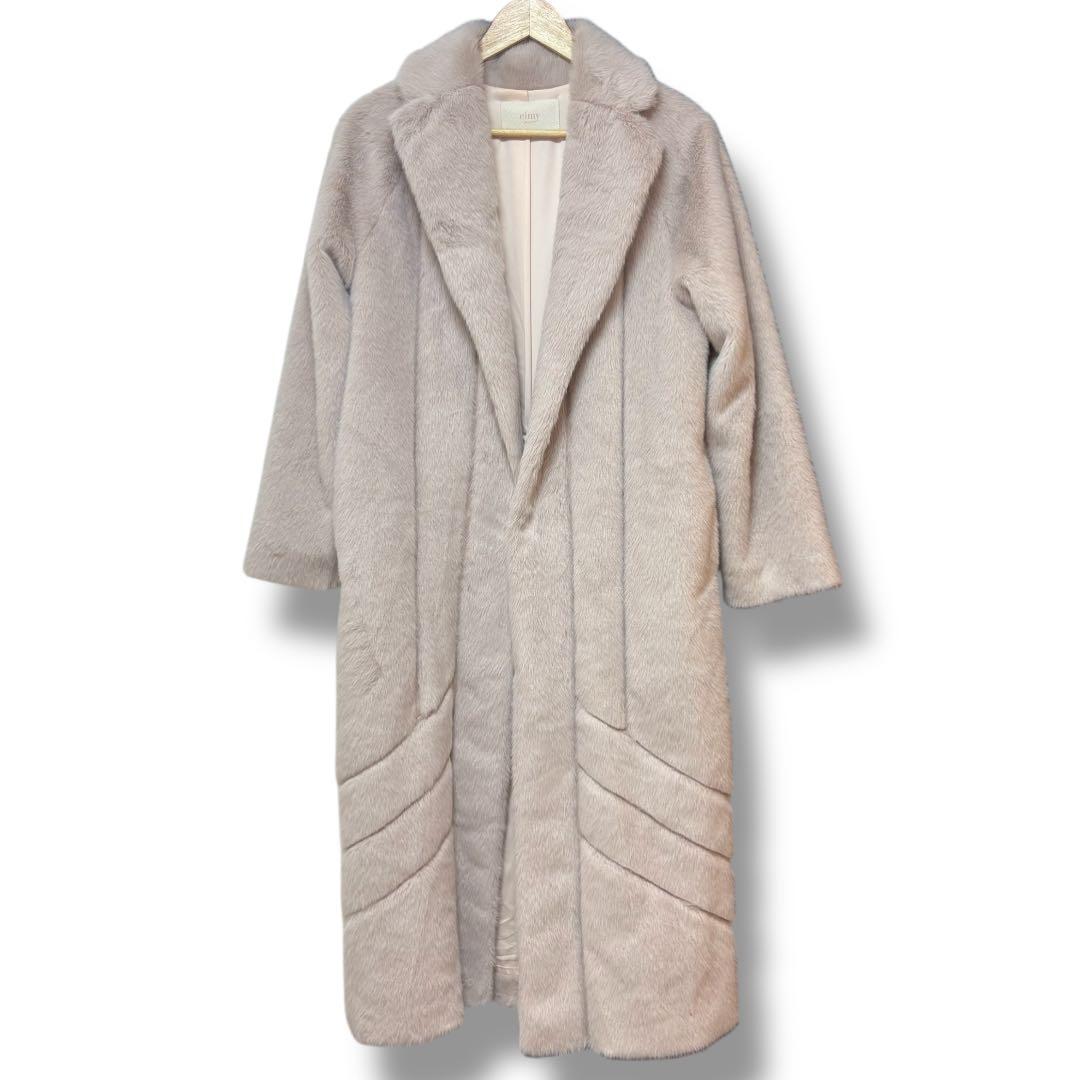 EIMY ISTOIRE ファー ロングコート ピンク♡