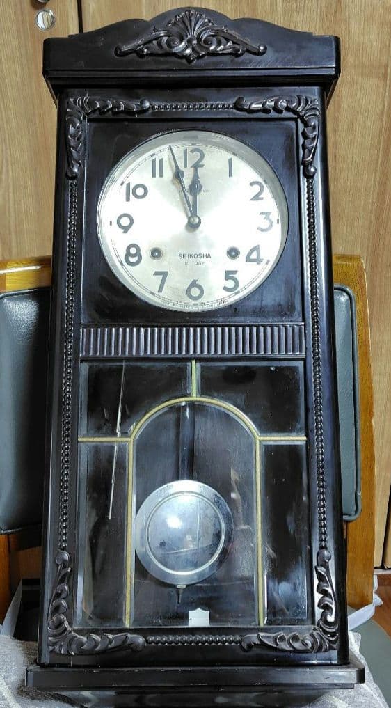 アンティーク掛け時計SEIKOSHA 14DAY 2718　精工舎
