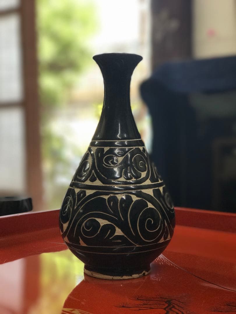 中国アンティーク？ 磁州窯？ 高麗磁？李朝？ 玉壺春 花瓶