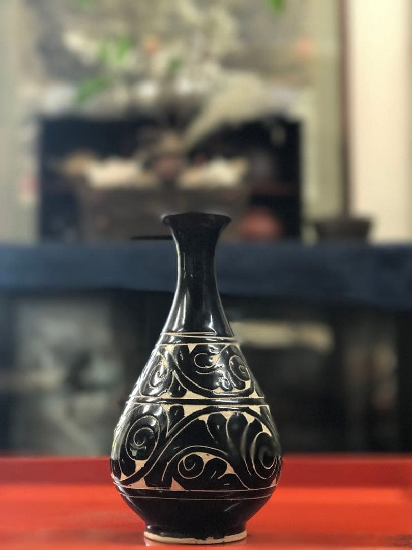 中国アンティーク？ 磁州窯？ 高麗磁？李朝？ 玉壺春 花瓶