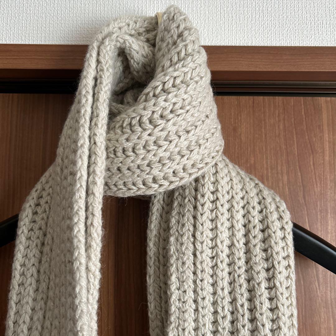 期間限定価格‼️美品❗️【バトナー】フリンジマフラー　ワイド