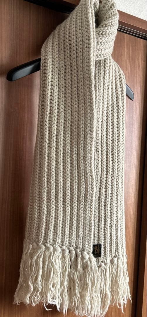 期間限定価格‼️美品❗️【バトナー】フリンジマフラー　ワイド