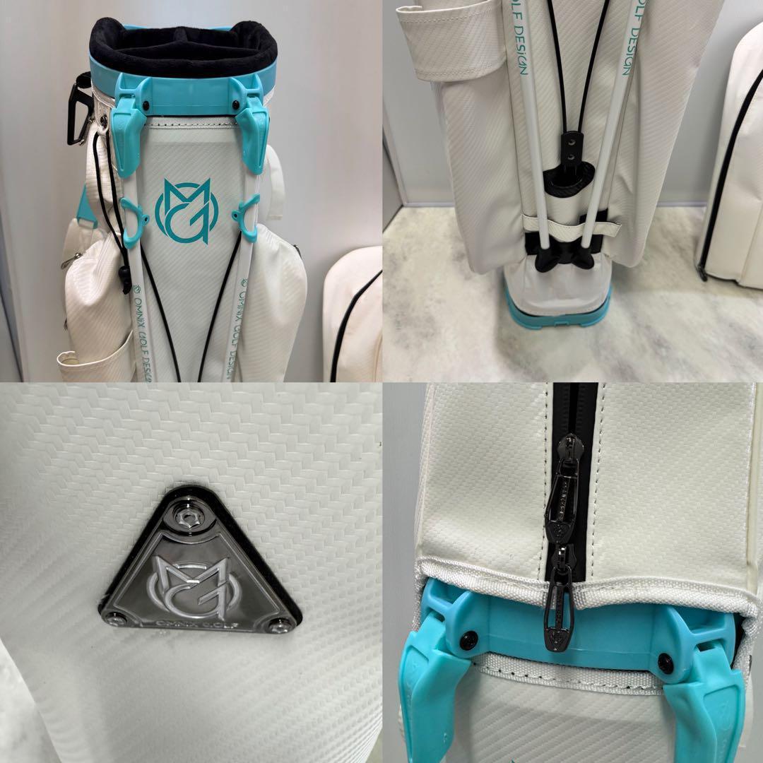 希少 OMNIX GOLF キャディバック ホワイト 8.5型