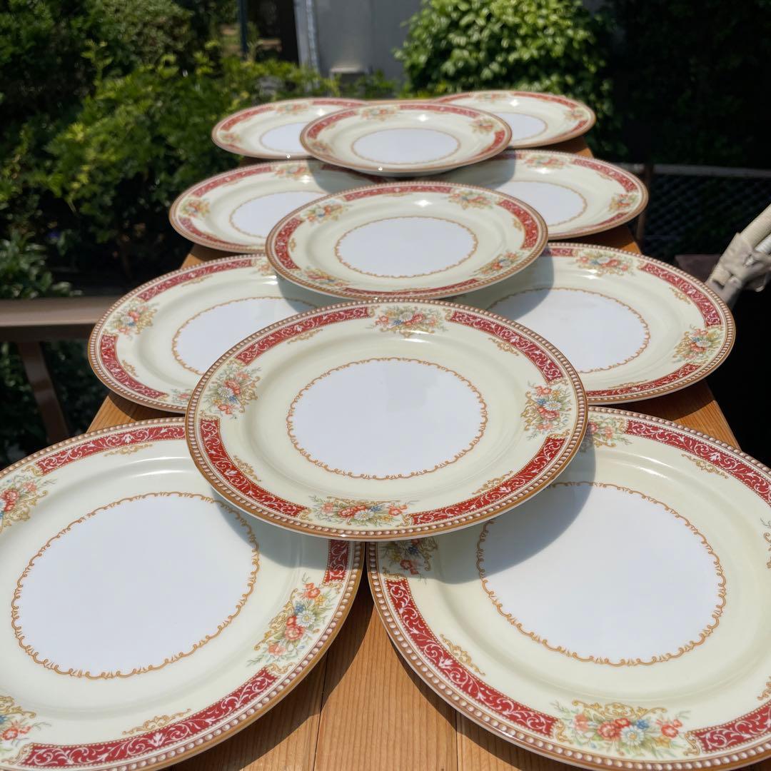ノリタケ　Noritake　NIPPON TOKI KAISHA 　中皿　11枚