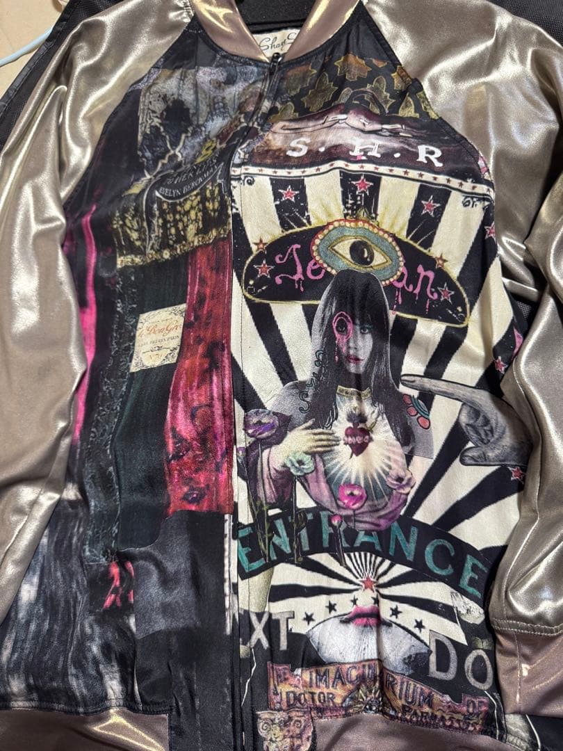 HYDE 着用 SHEAR SPIRIT ジェーン・バーキン柄スカジャン