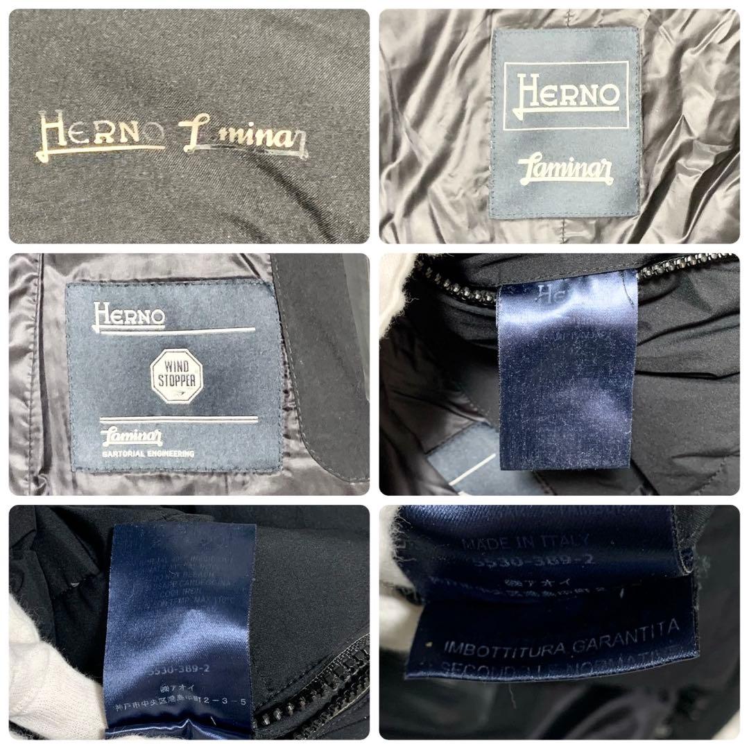 HERNO ヘルノ LAMINAR WINDSTOPPER ダウンコート 黒