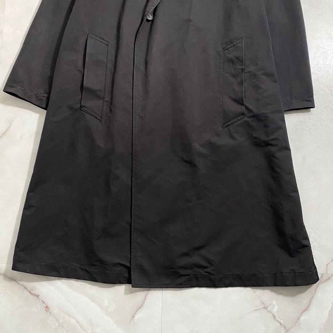 B17813 ザリラクス 18AW テックダブルチェスターコート 黒 48
