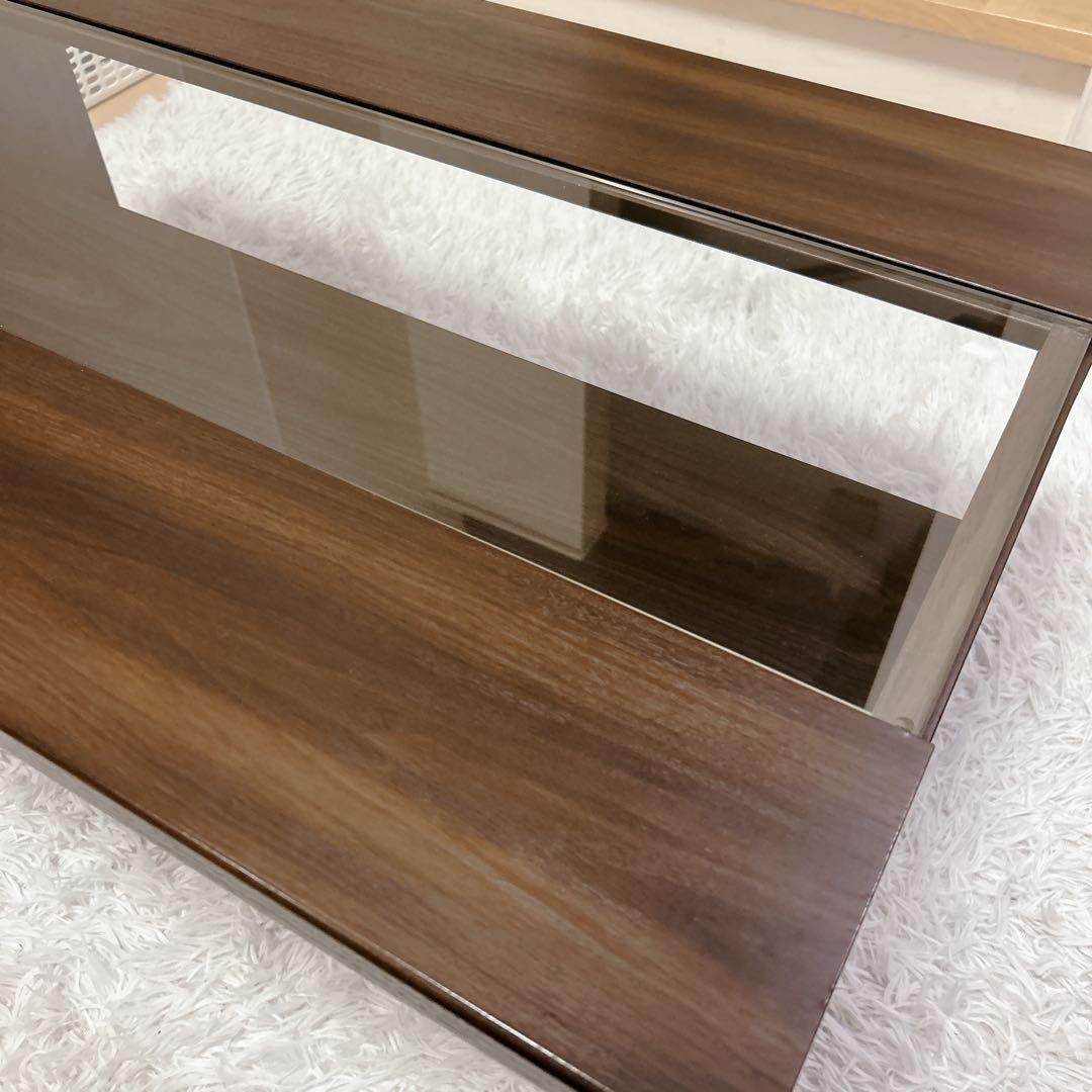 日本製 センターテーブル ローテーブル ガラストップ ユーアイ