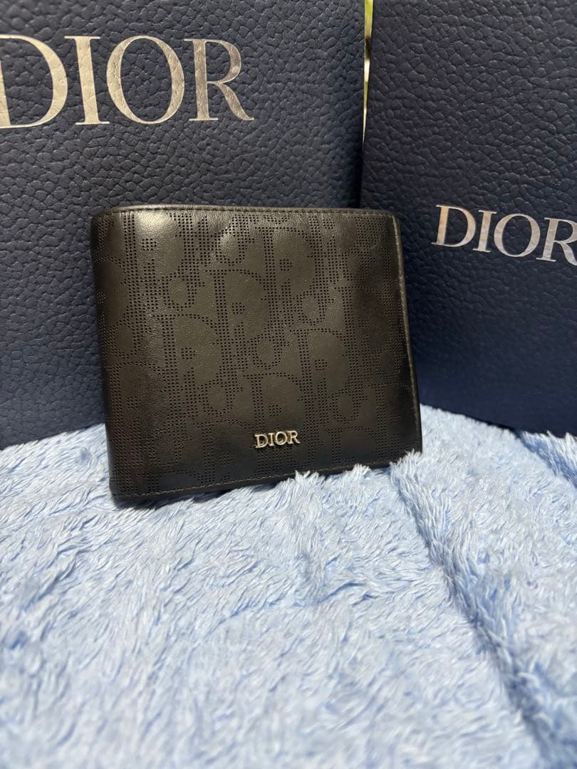 Christian Dior 2つ折り財布 オブリークギャラクシー