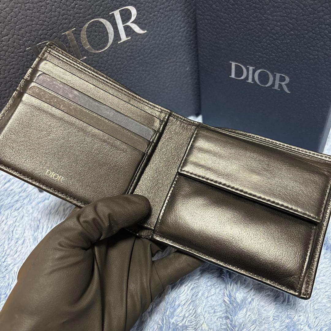 Christian Dior 2つ折り財布 オブリークギャラクシー