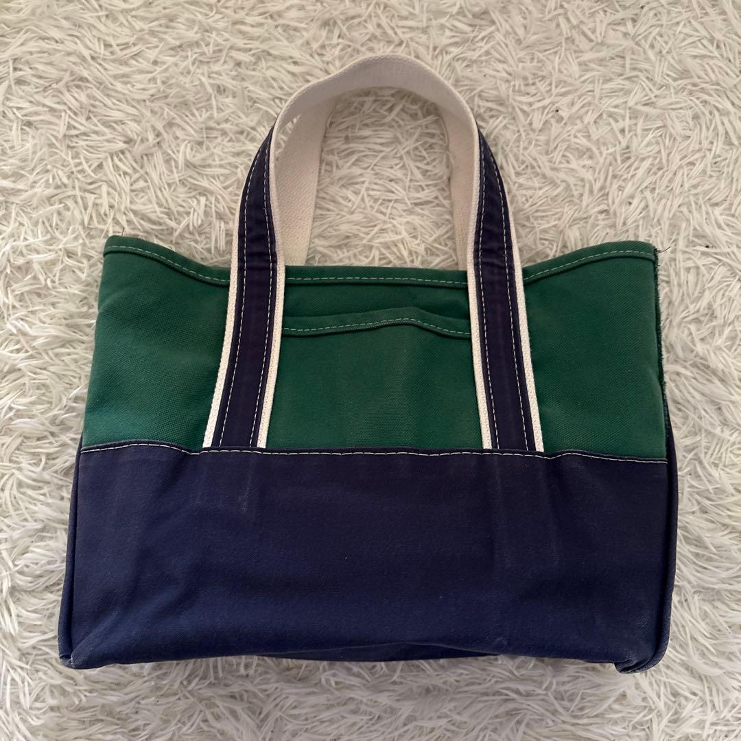 ビームス　L.L.Bean ボート&トート 別注 ネイビー グリーン M