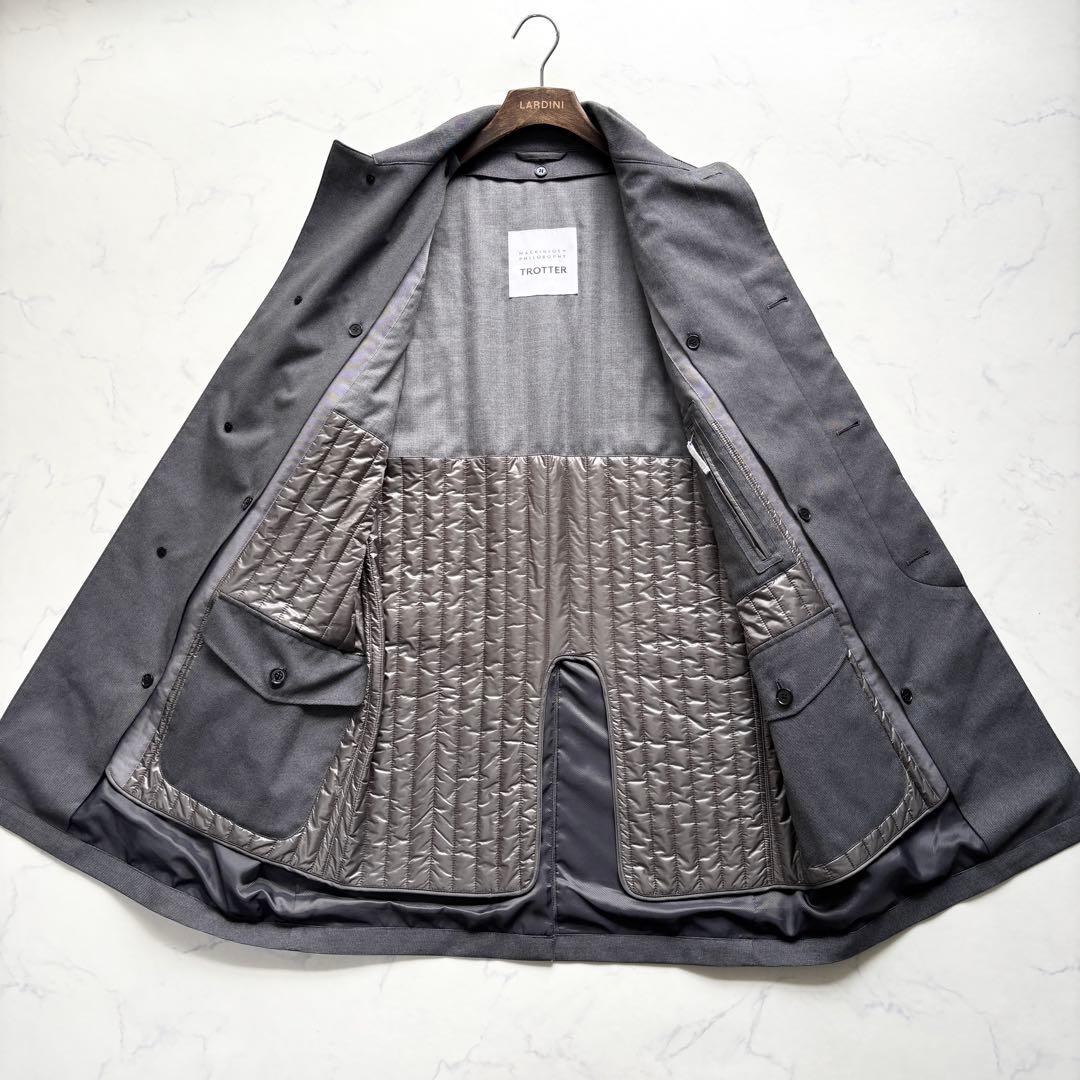 マッキントッシュ トロッター ステンカラーコート ライナー 中綿 グレー 40