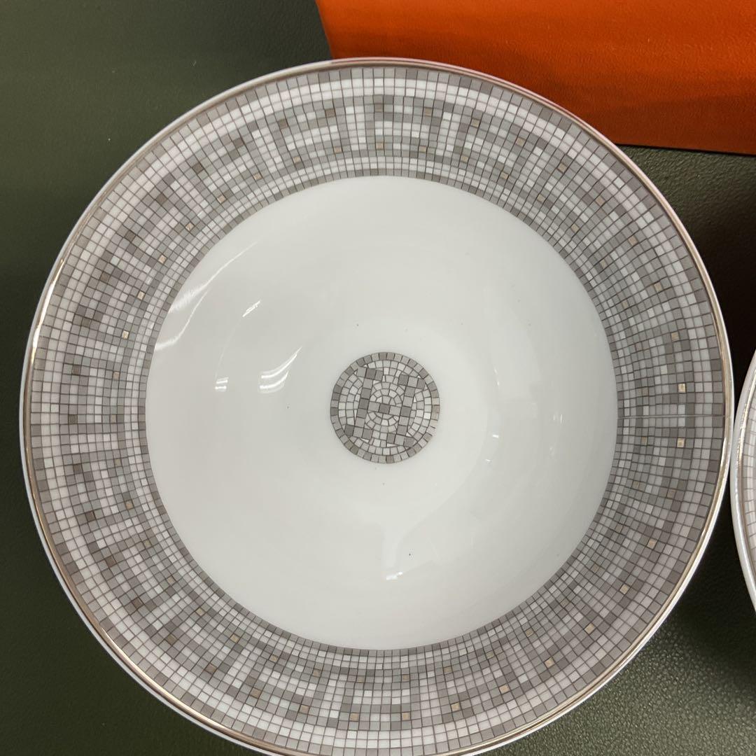 H6392 HERMES モザイク　茶碗　ボウル　2個セット