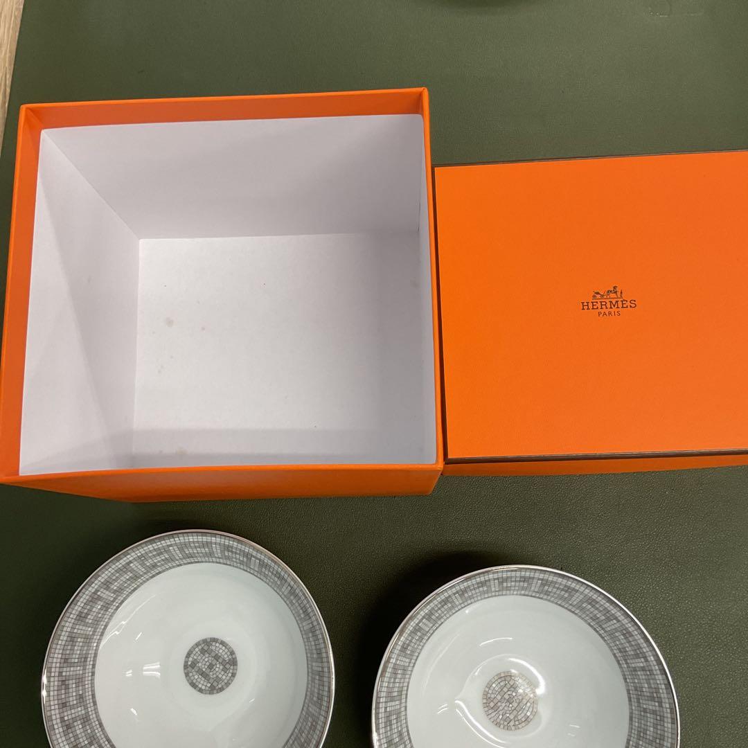 H6392 HERMES モザイク　茶碗　ボウル　2個セット