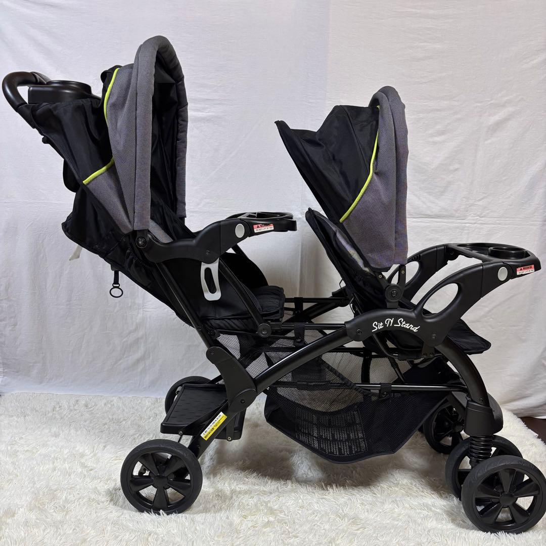 極美品　baby trend シット&スタンド ダブル 2人乗り　ベビーカー