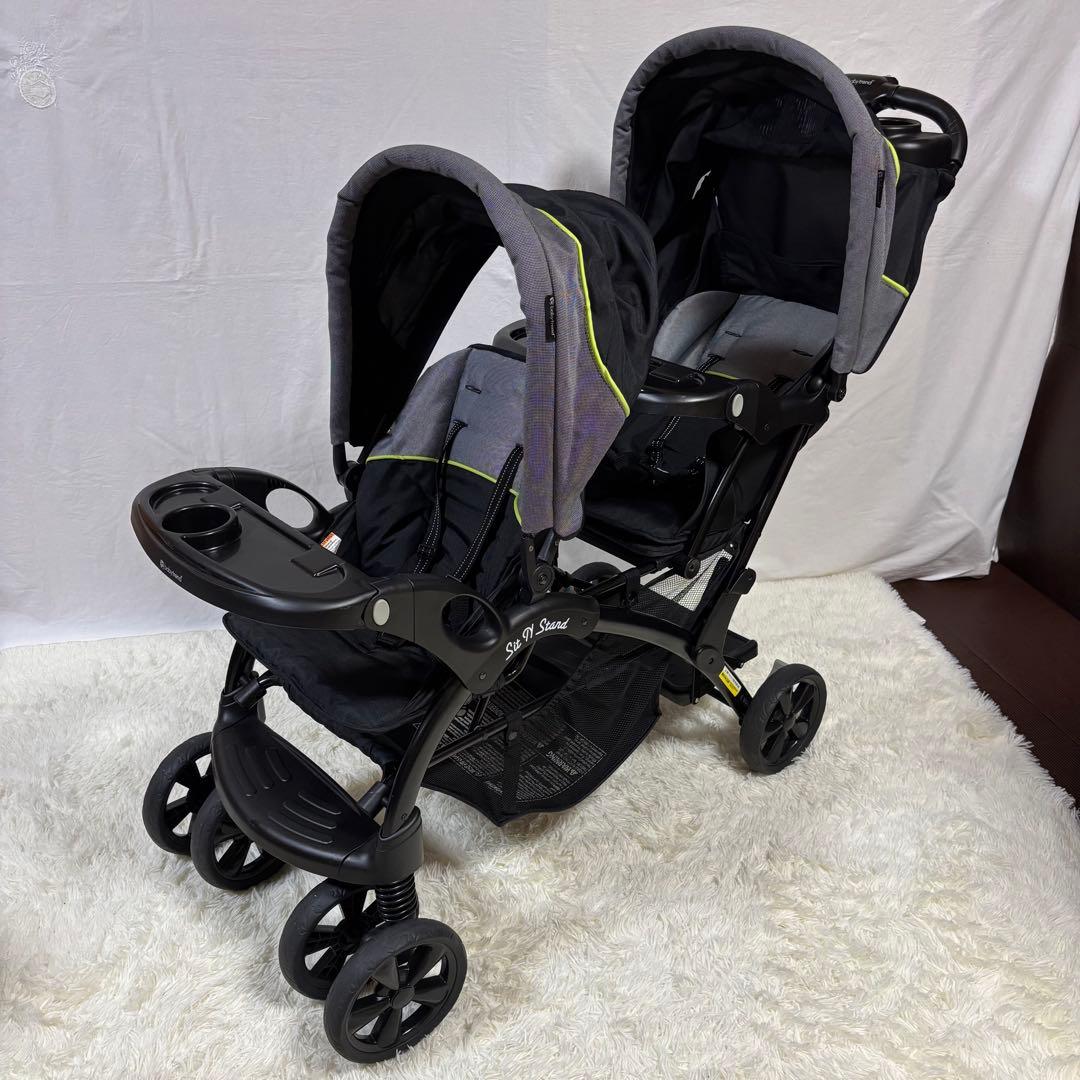 極美品　baby trend シット&スタンド ダブル 2人乗り　ベビーカー