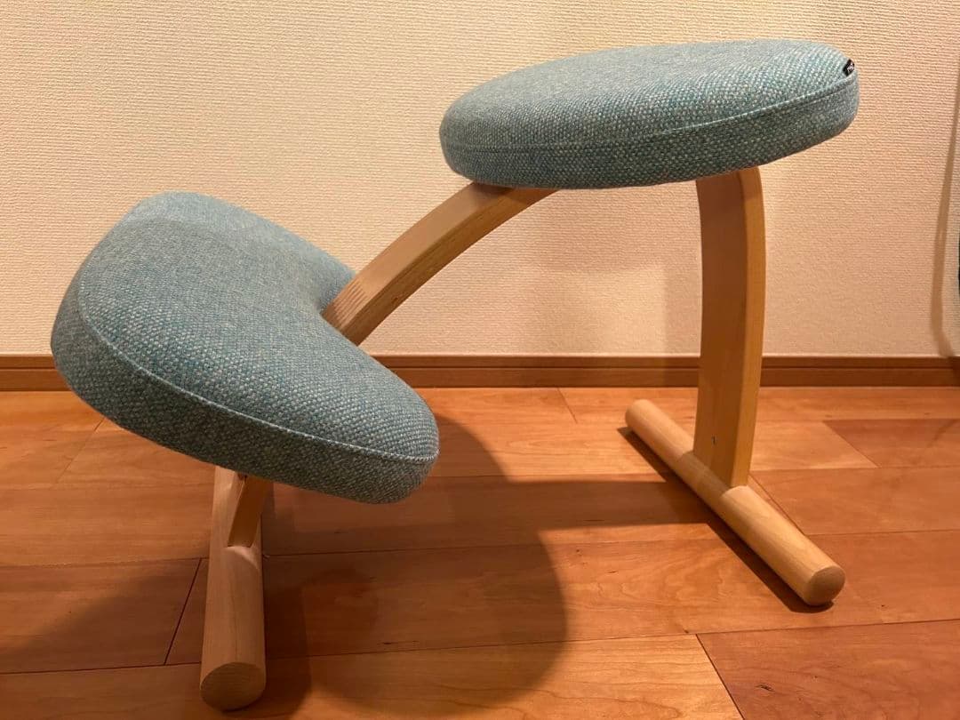 姿勢矯正　バランスイージーチェア　ターコイズブルー