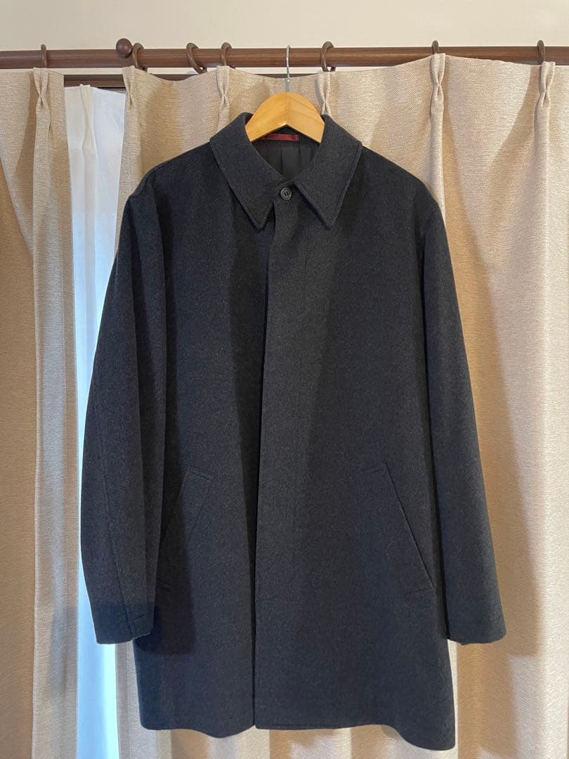 美品◎Paul Smith ステンカラーコート XL ダークグレー