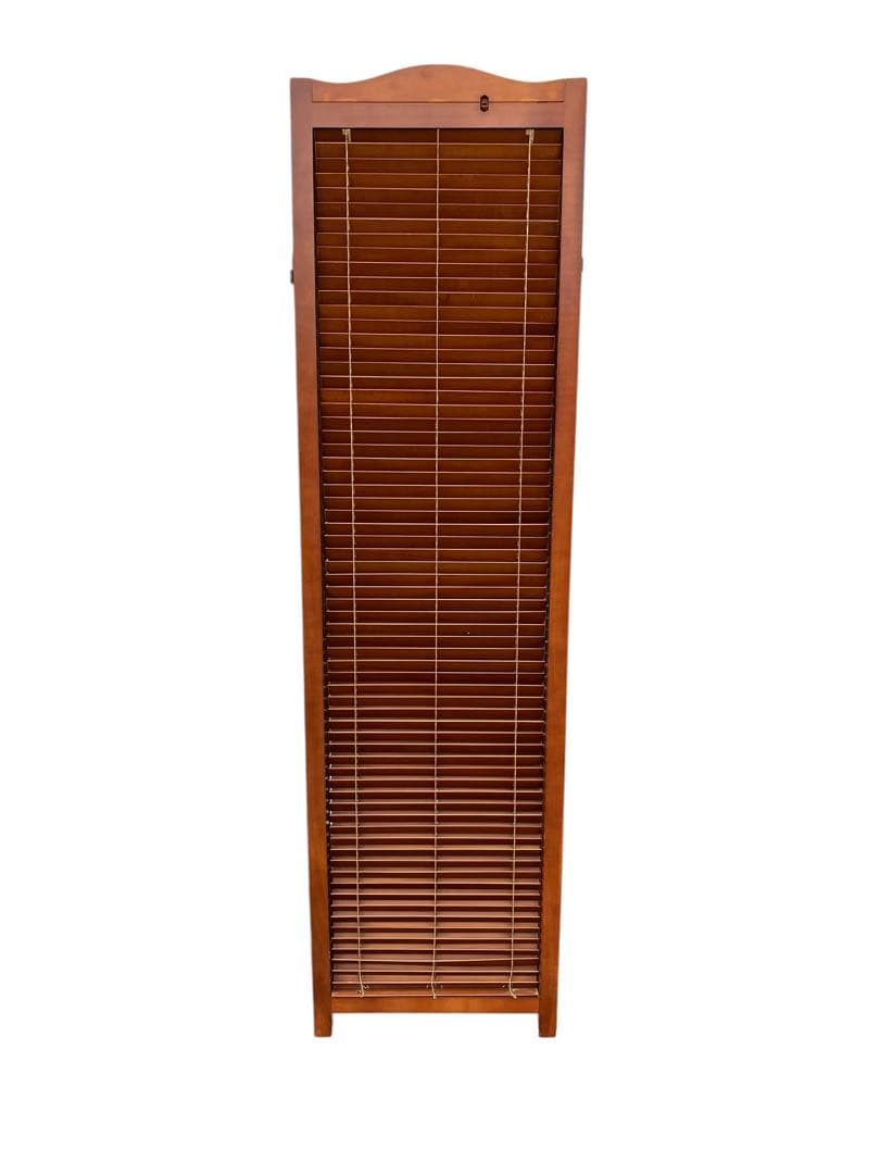 パーテーション ウッド 3連 ブラインド ルーバー 間仕切り 衝立 折りたたみ式