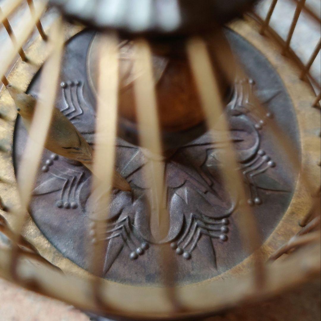 アンティーク　小さな鳥かごの時計　回転式時計　鳥かご　鳥　ゼンマイ式　動きません