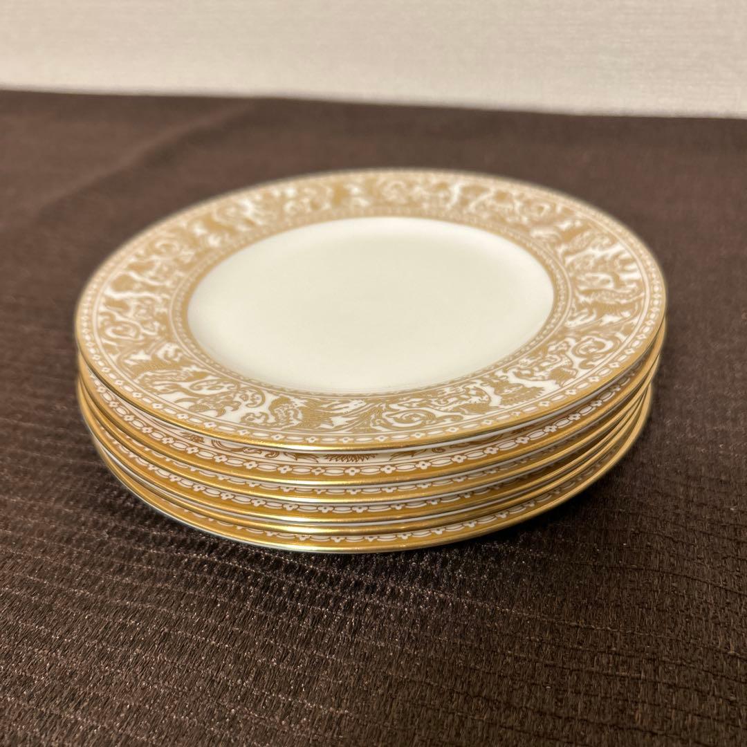 ウェッジウッド　フロレンティーン　ゴールド　デザートプレート　15.5cm