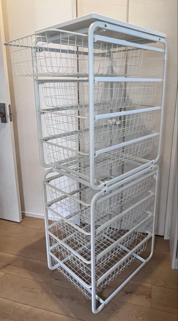 IKEA アルゴート4段　ワイヤーラック　イケア　廃盤品　2セット　天板1枚あり