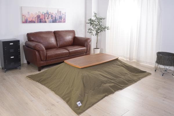 おしゃれ 北欧 暖かい 冬 家族 長方形 こたつテーブル ブラウン