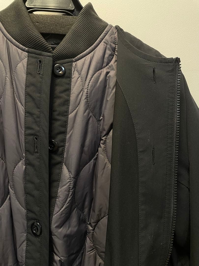 lelillレリルオールウェザー3wayバックタックコート/BLK