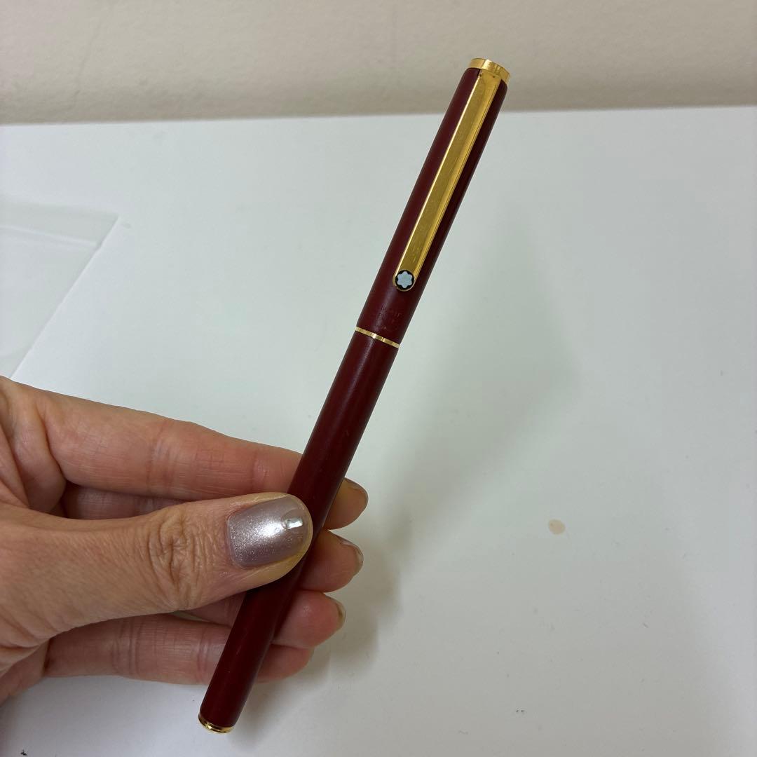 モンブラン 赤 万年筆　※インク無し