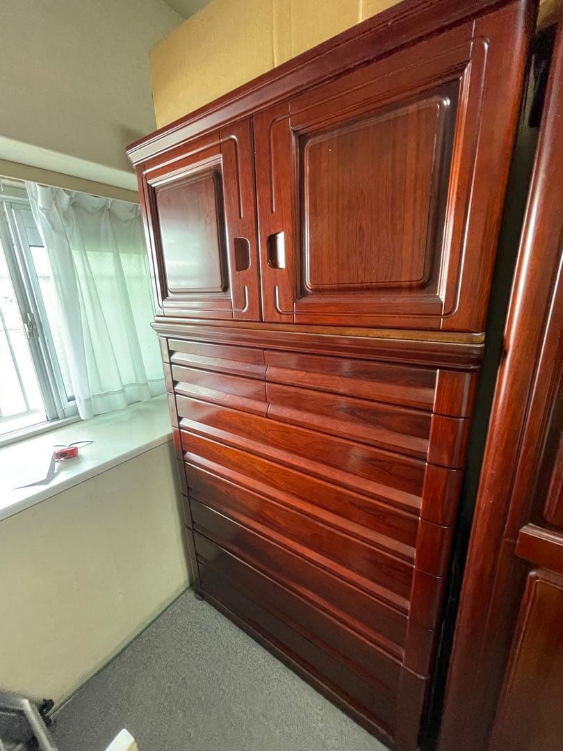 【値下げ】お買い得！　【状態良好】　大型木製洋服タンス