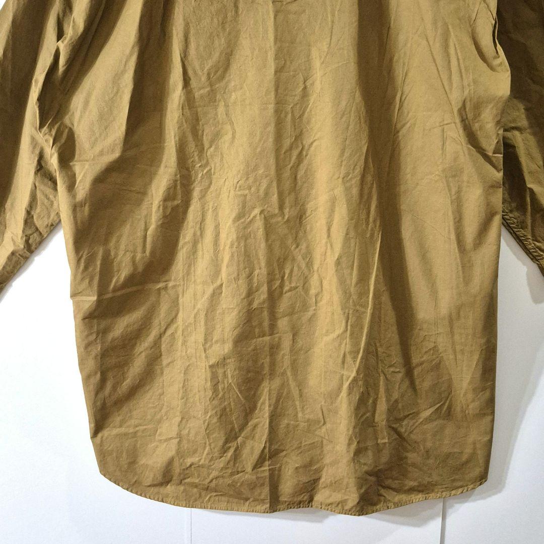 prit 綾ダンプ フード シャツ ブルゾン SIZE F カーキベージュ
