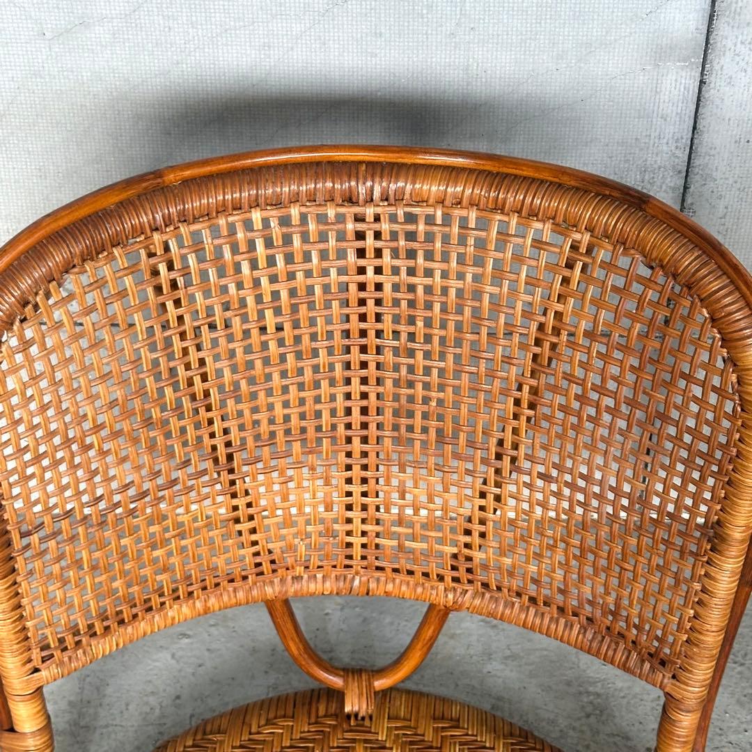 ꧁オールドラタン꧂籐ラタンフレーム 座椅子 ナチュラル天然素材　2脚セット