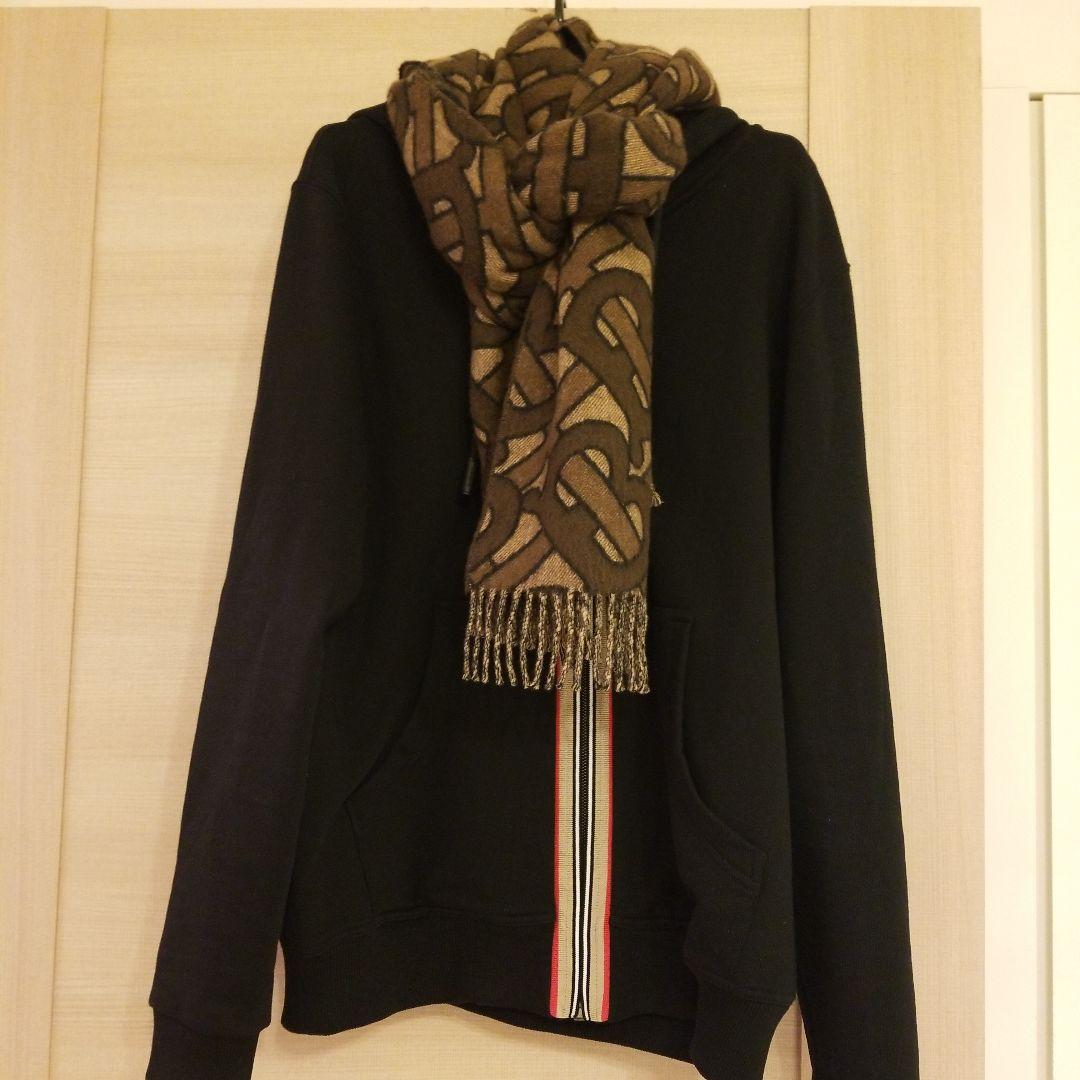 BURBERRY ブラウン BTロゴ マフラー