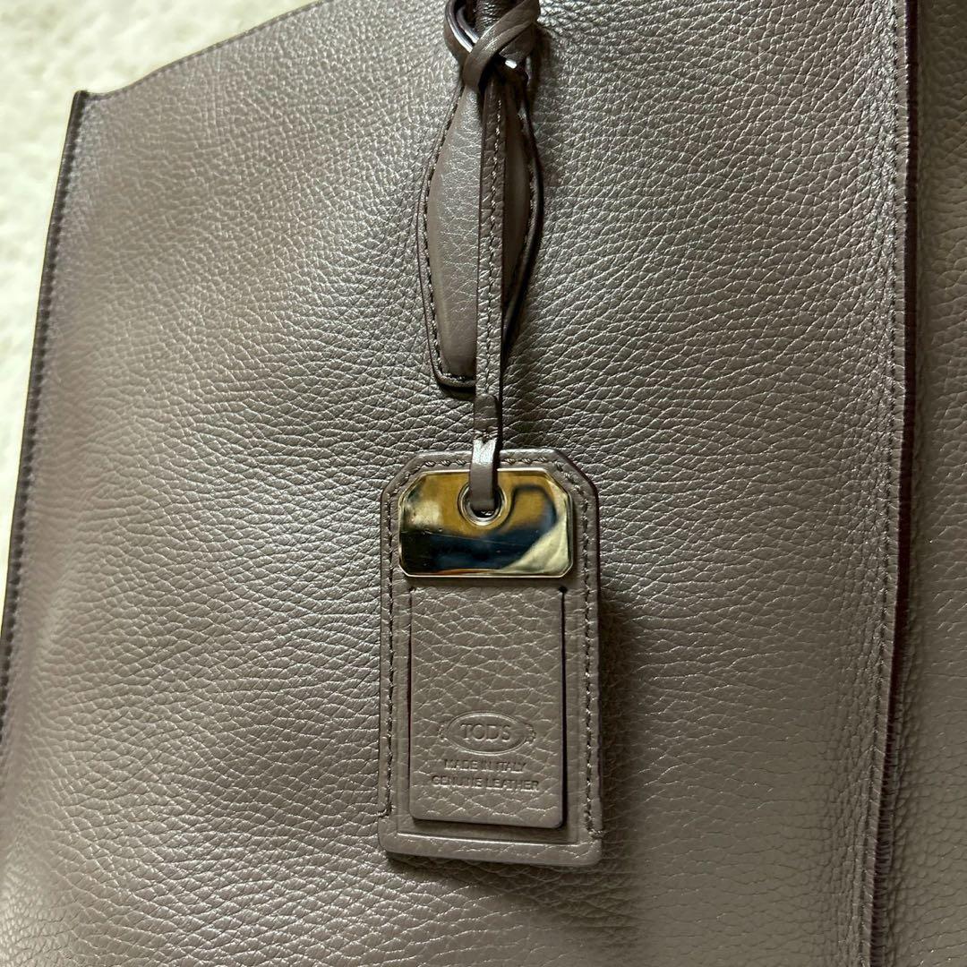 極美品✨TOD'S トッズ トートバッグ ハンドバッグ レザー シボ革