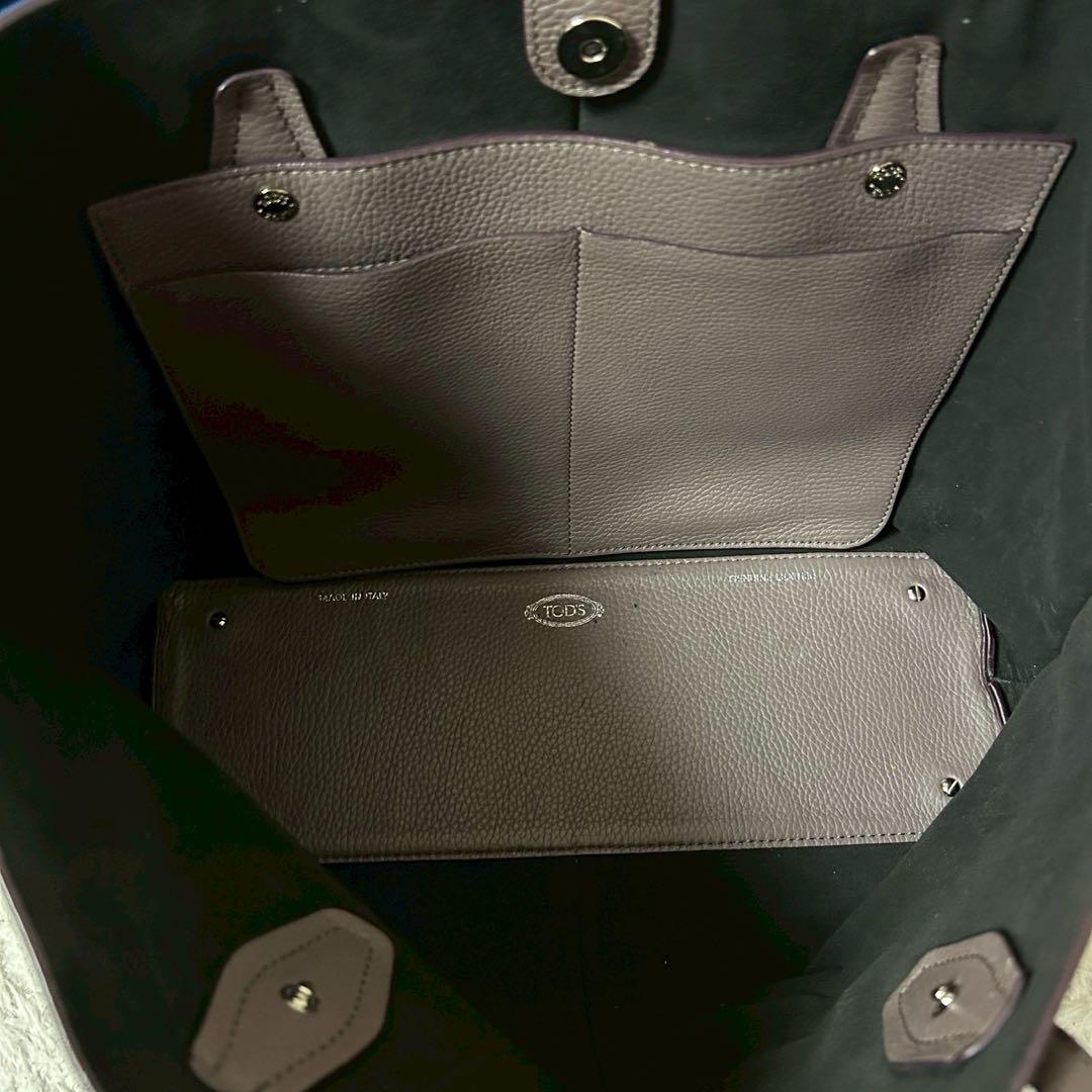 極美品✨TOD'S トッズ トートバッグ ハンドバッグ レザー シボ革