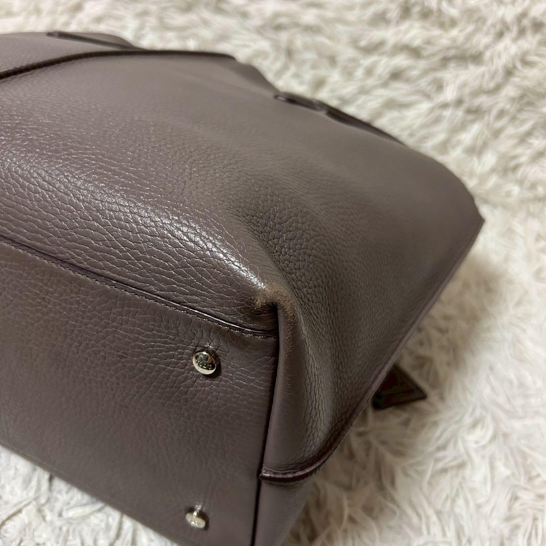 極美品✨TOD'S トッズ トートバッグ ハンドバッグ レザー シボ革