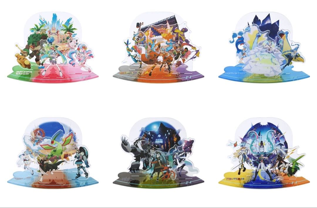 ポケミク　つながるアクリルスタンドコレクション　全6種類セット　コンプリート