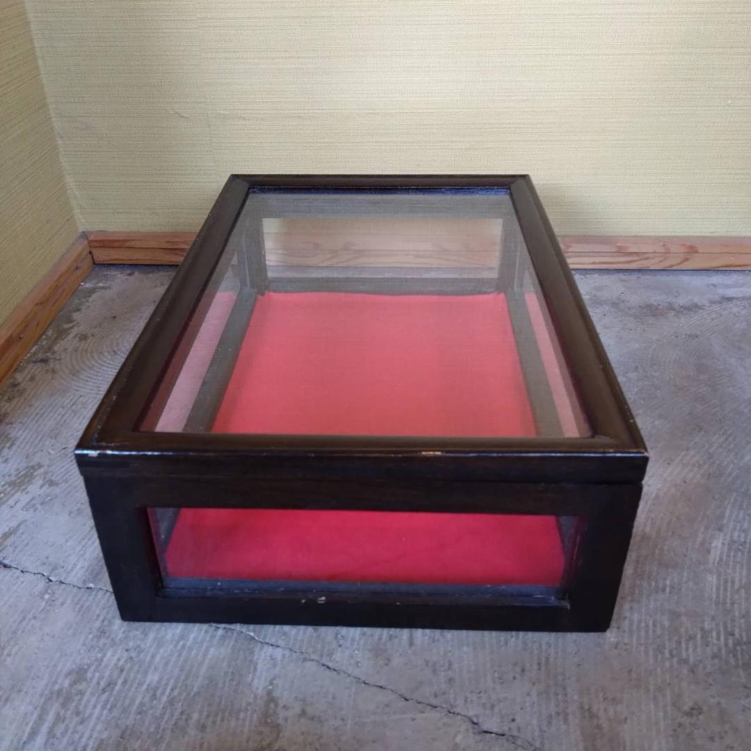 木枠　ガラスケース　アクセサリーケース