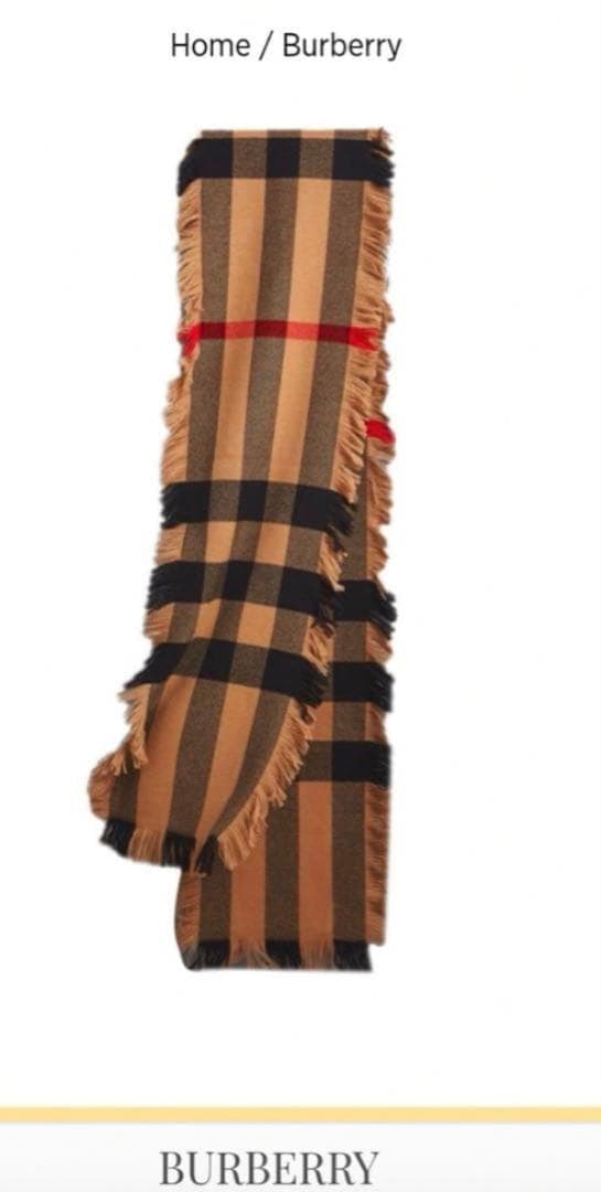 チャイ♪BURBERRY バーバリー スカーフマフラー サイドフリンジ