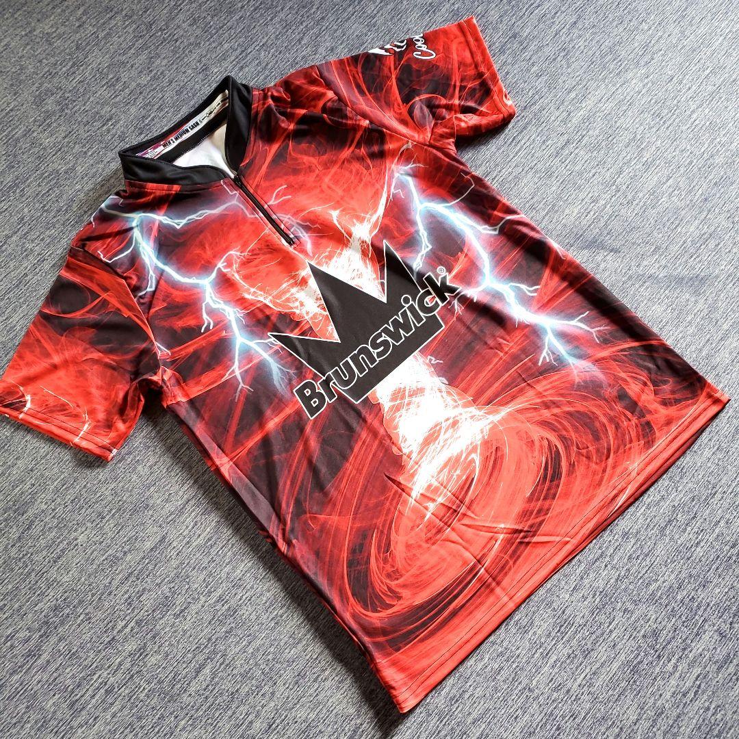 【日本未発売】ブランズウィック 日本サイズL相当　レッド　ボウリングウェア