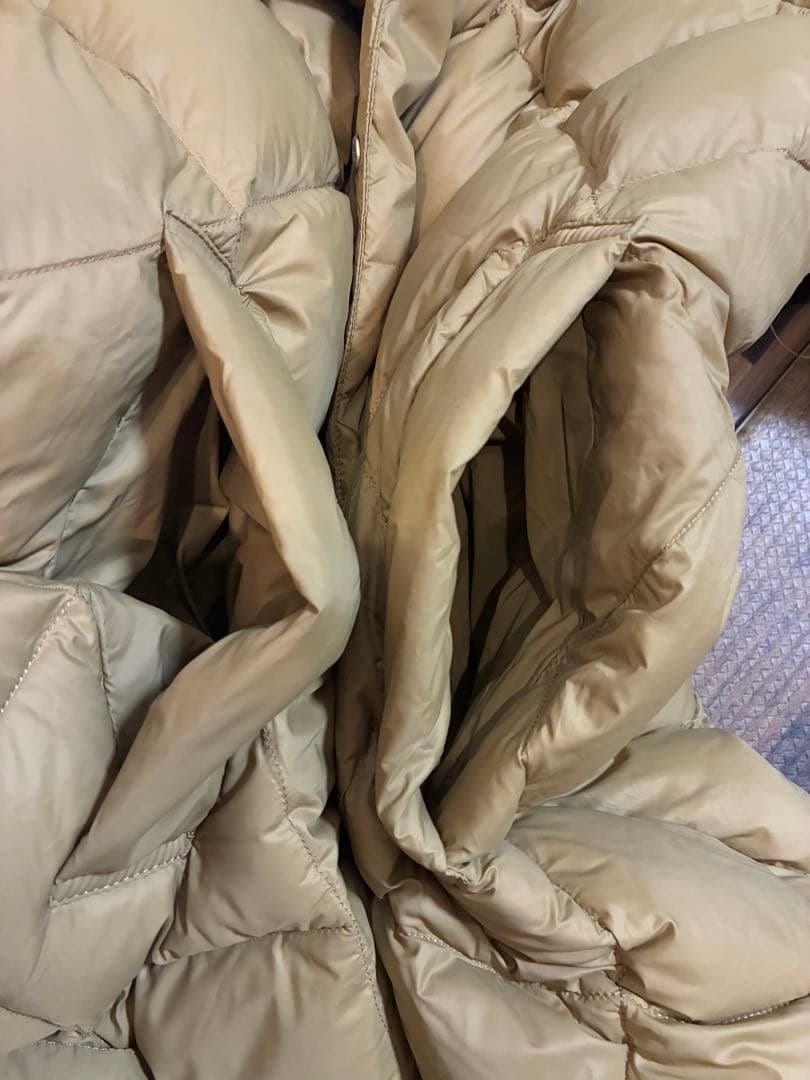 【WEB限定】【TAION/ノーリーズ】別注ダイヤキルトロングダウン　キャメル