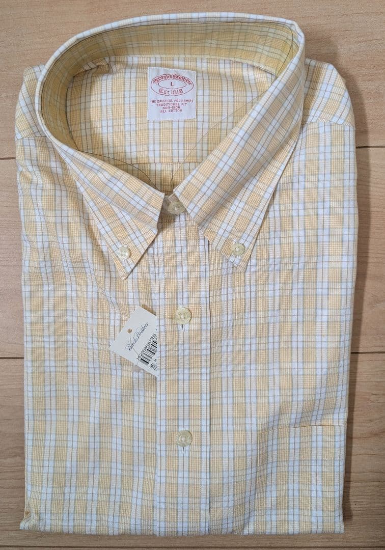 所*長様 ブルックスブラザーズのチェック柄ボタンダウンシャツ★新品　サイズが合え