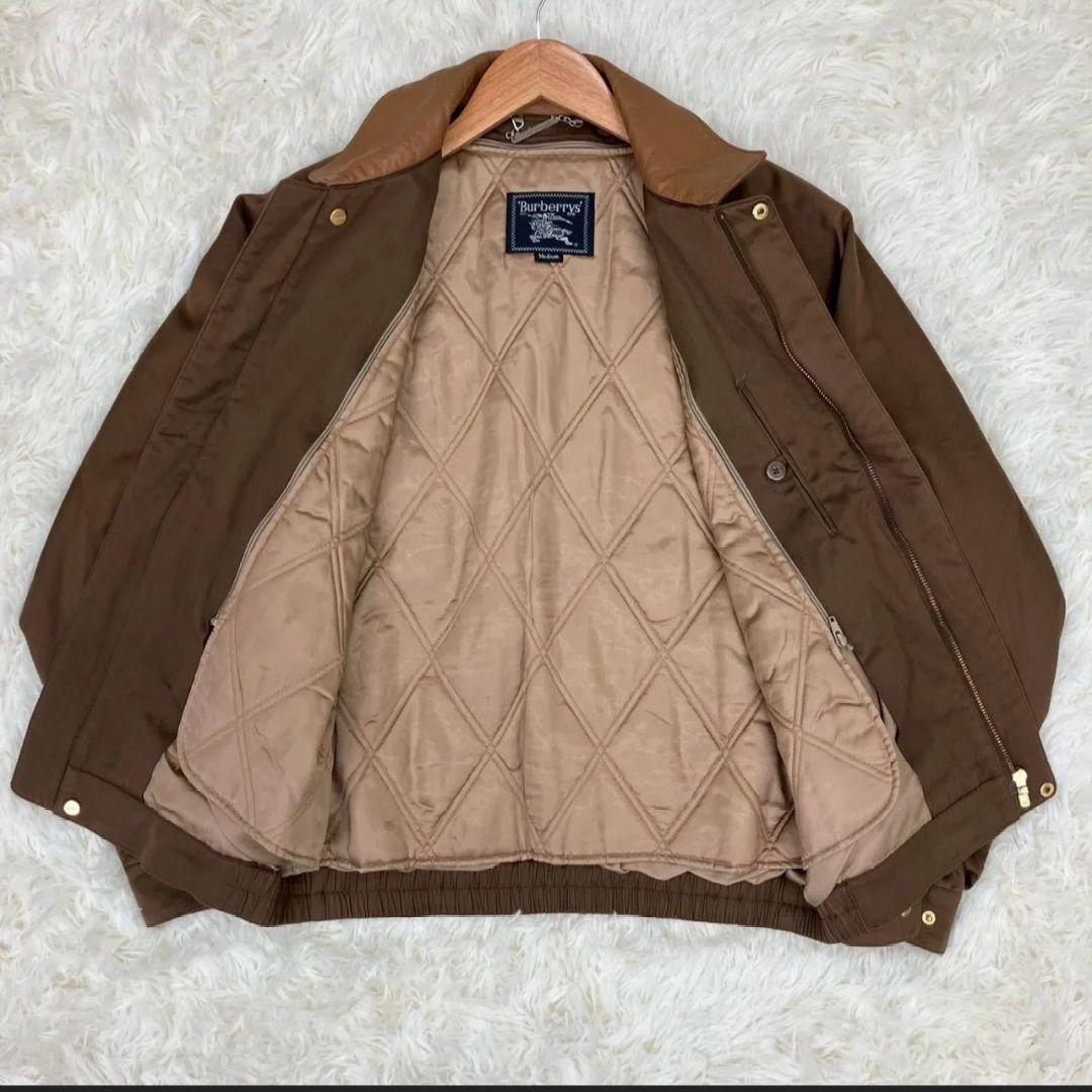 値上検討中 BURBERRYS ブルゾン スウィングトップ 襟レザー ライナー付