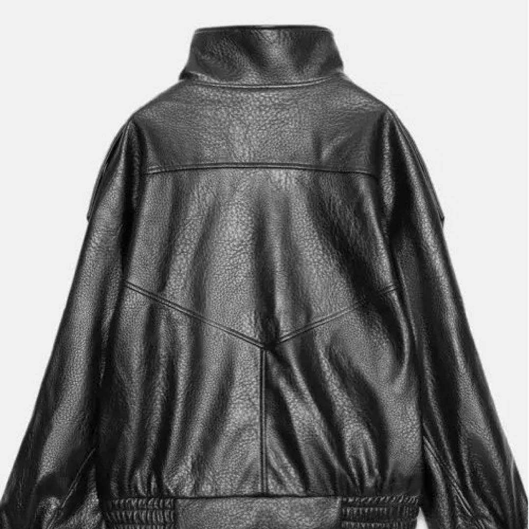 新品ZARAフェイクレザージャケット