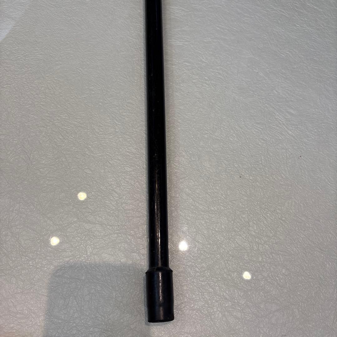 超貴重　1899年　英国アンティーク　ホーン製クラッチハンドル　ステッキ　純銀