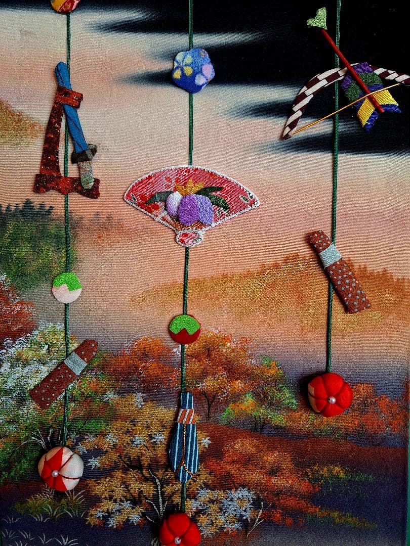 押し絵、タペストリ－、フレ－ム、吊り飾り「端午の節句」