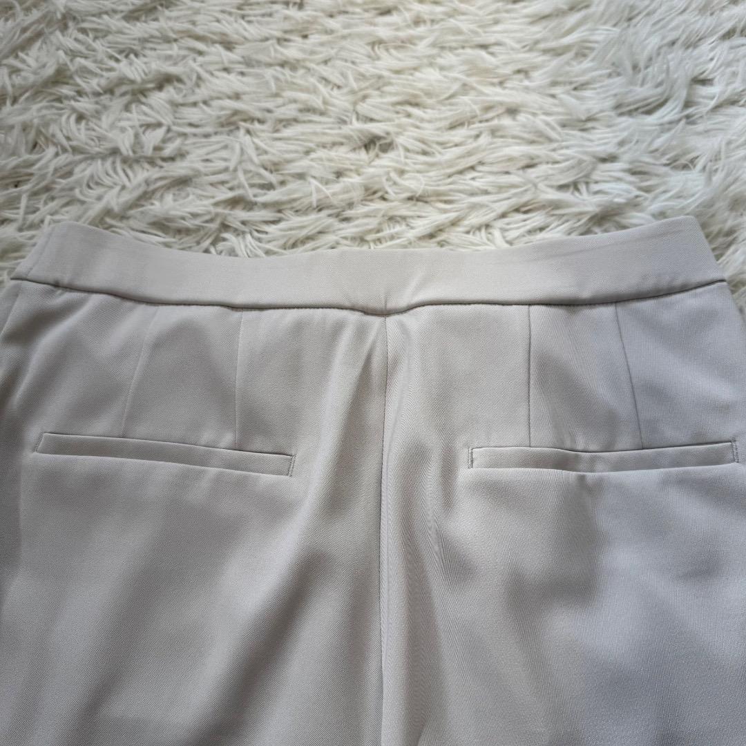 ICB アイシービー　洗える　スーツ ノーカラー　アイボリー　Lサイズ