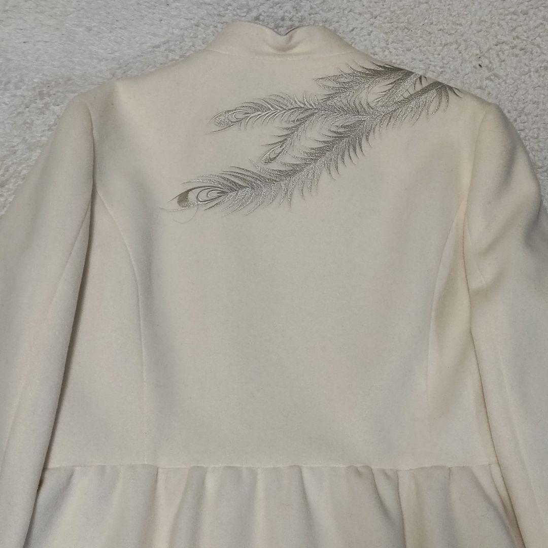 VIVIENNE TAM ヴィヴィアンタム 刺繍入りロングコート　白　サイズ2